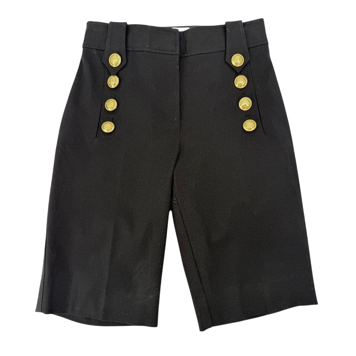 Derek Lam 10 Crosby Cotton Blend Bermuda Shorts Black Women's Size 0 NWT