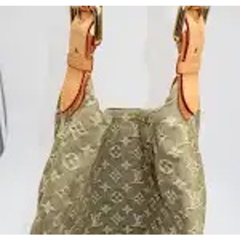Louis Vuitton Denim Monogram GM Baggy Shoulder Bag Green