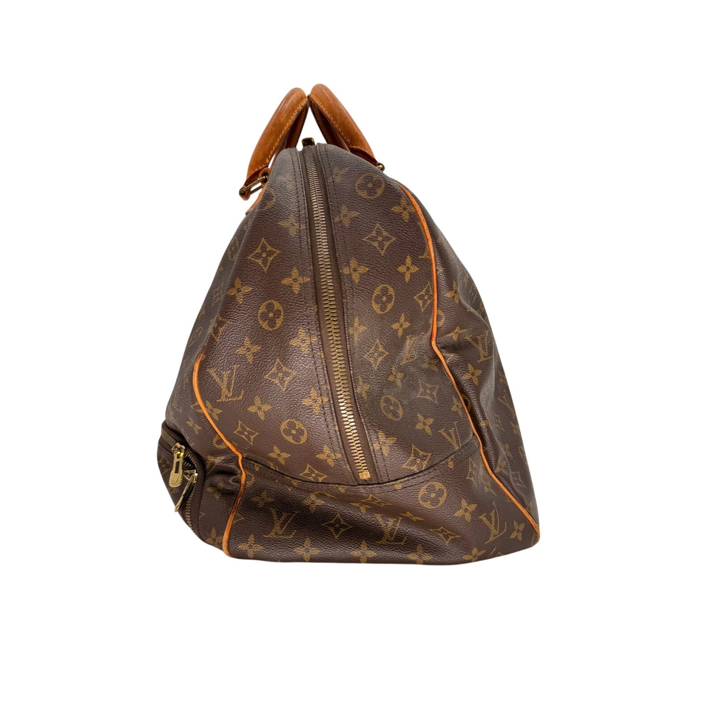 Louis Vuitton Leather Monogram Canvas Evasion Travel Bag
