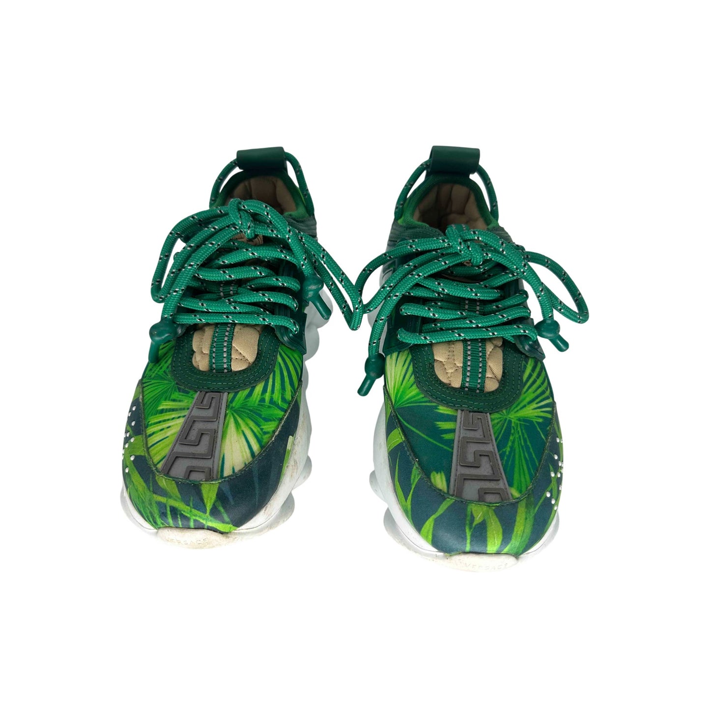 Versace Jungle Print Chain Reaction Chunky Trainers Sneakers