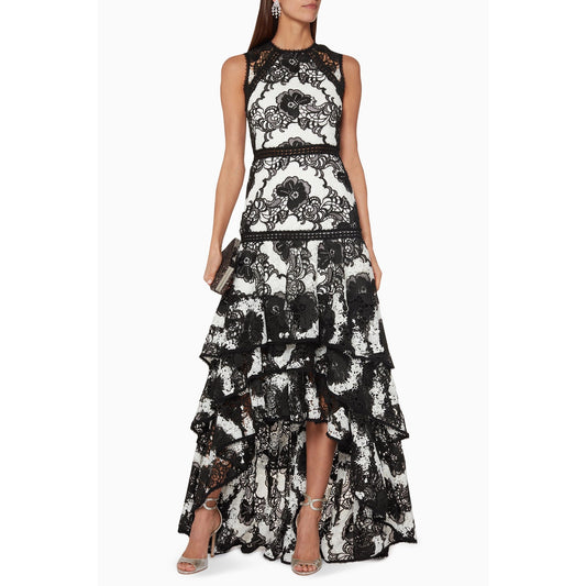 Alexis Lace Flora Rita Sleeveless Guipure Hi-Low Dress