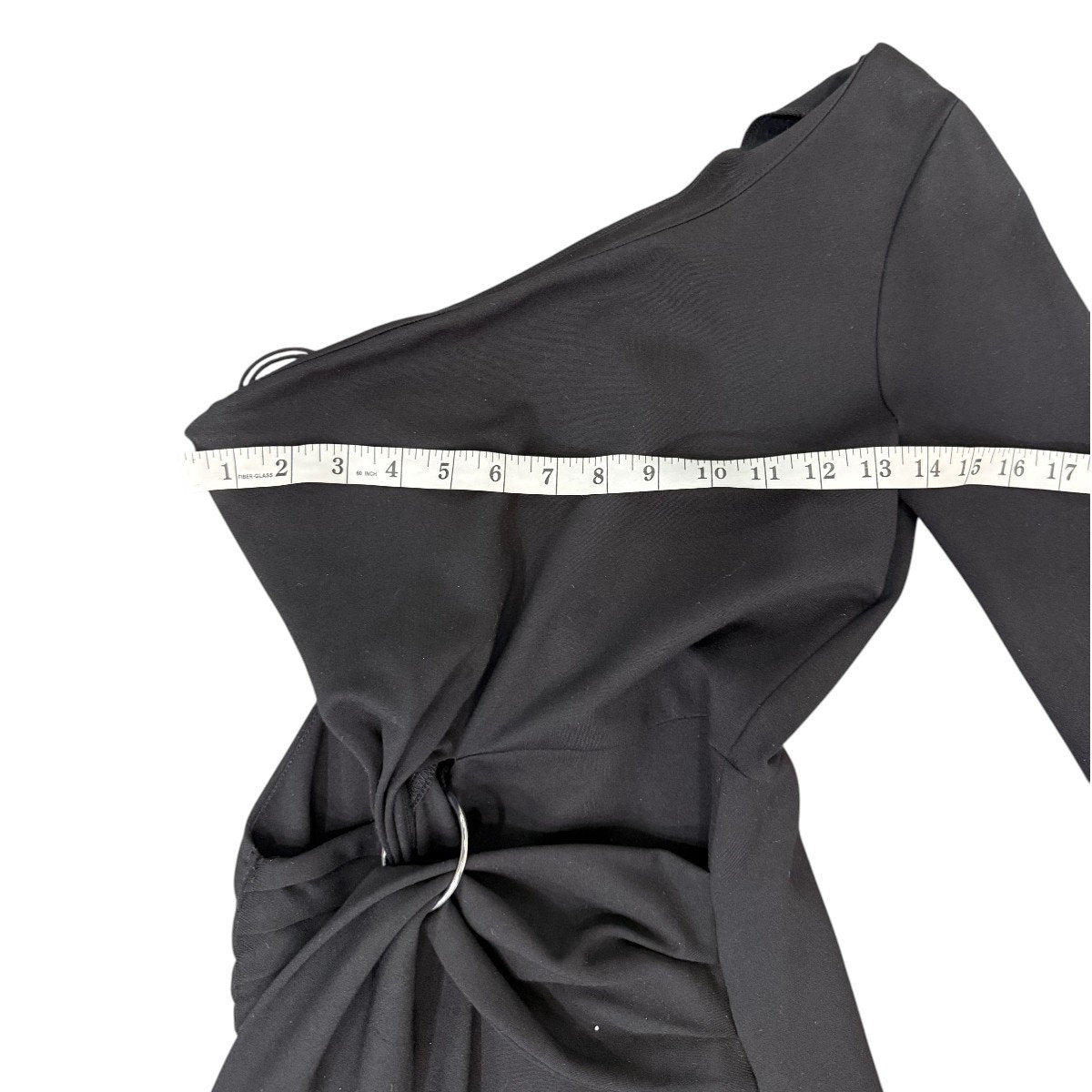 Alexis Royale One Shoulder Cut Out Crepe Midi Dress