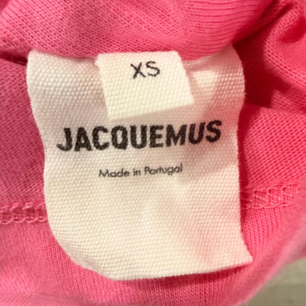 Jacquemus Cotton Ribbed Knit Le T-Shirt Baci Crop T-Shirt