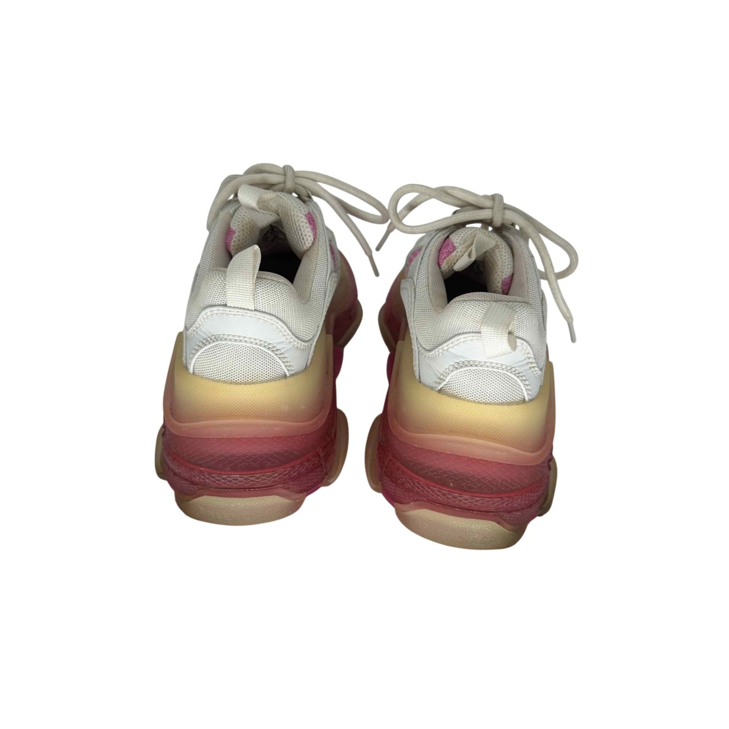 Balenciaga Mesh Triple S Clear Sole Trainers Sneakers