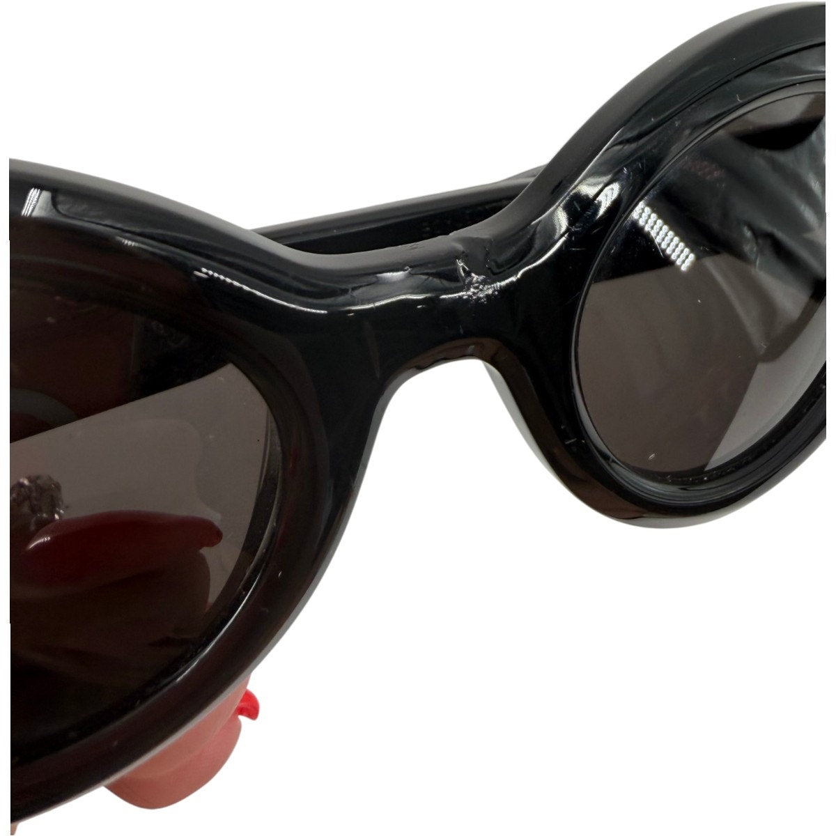 Balenciaga Acetate Round Frame Sunglasses Black