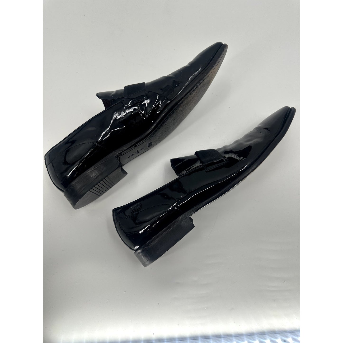 Hugo Boss Mellion Patent Leather Loafers Black Men's US 11.5