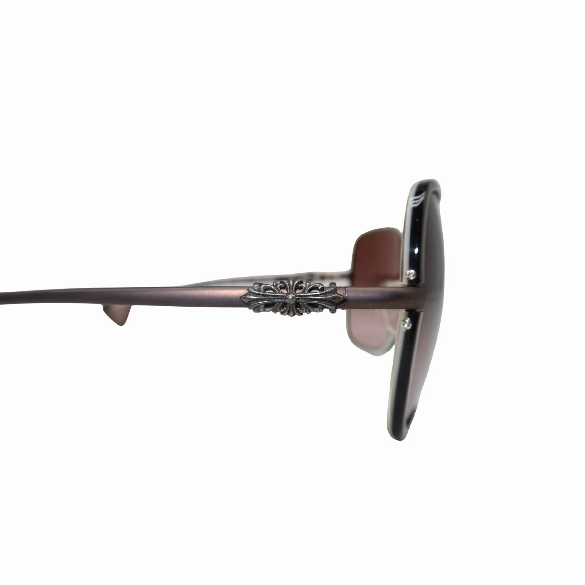 Chrome Hearts Sunglasses Dark Brown Sonnenbrille Splooge CCP-MDB 62-15 122