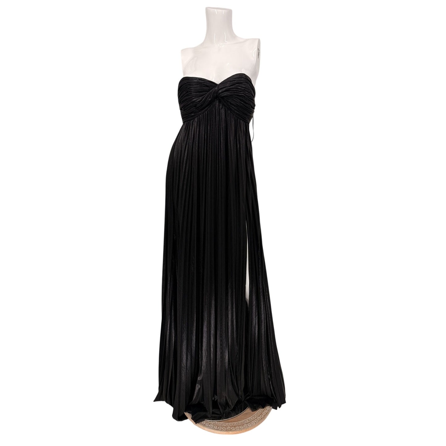 Retrofete Zoa Strapless Pleated Maxi Dress