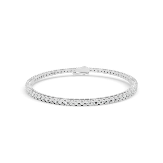 2.0 ctw Diamond 4P Classic 14K White Gold Tennis Bracket