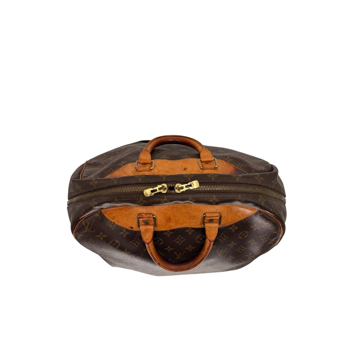 Louis Vuitton Leather Monogram Canvas Evasion Travel Bag
