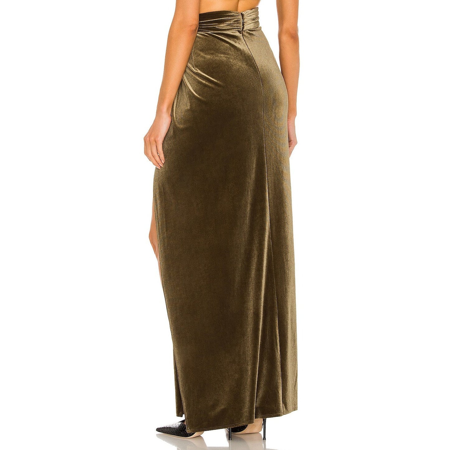 Ronny Kobo x Revolve Freya Velvet Bra Top & Blythe Maxi Skirt Set