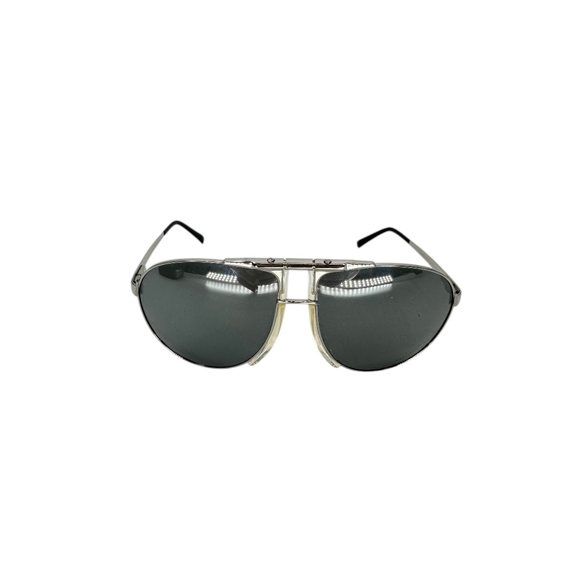 Dolce & Gabbana Vintage Y2K DG2029 Aviator Sunglasses Silver Black 63-14-130