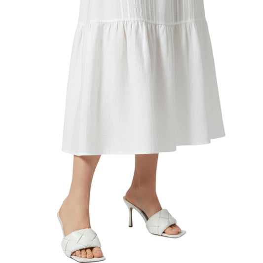 Bottega Veneta Leather Intrecciato Weave Lido Heeled Mules Sandals