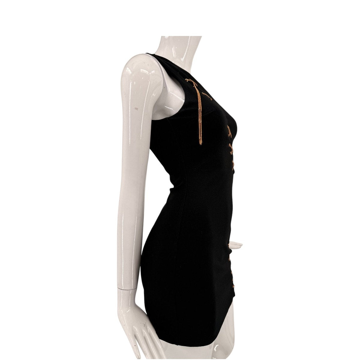 h:ours Delacey One Shoulder Lace Up Mini Dress