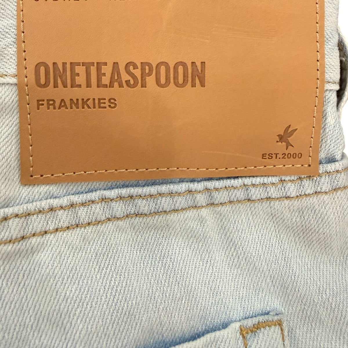 One Teaspoon Cotton Denim Frankie’s Long Length Shorts