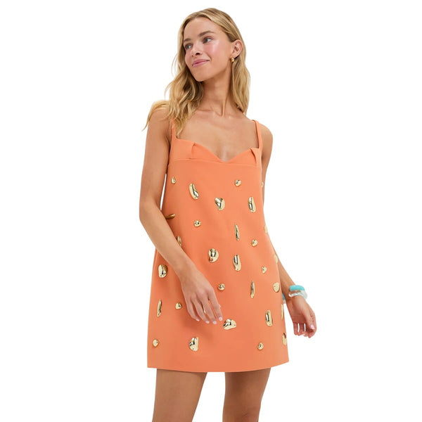 Alexis Larsen Gold Accent Sweetheart Mini Dress
