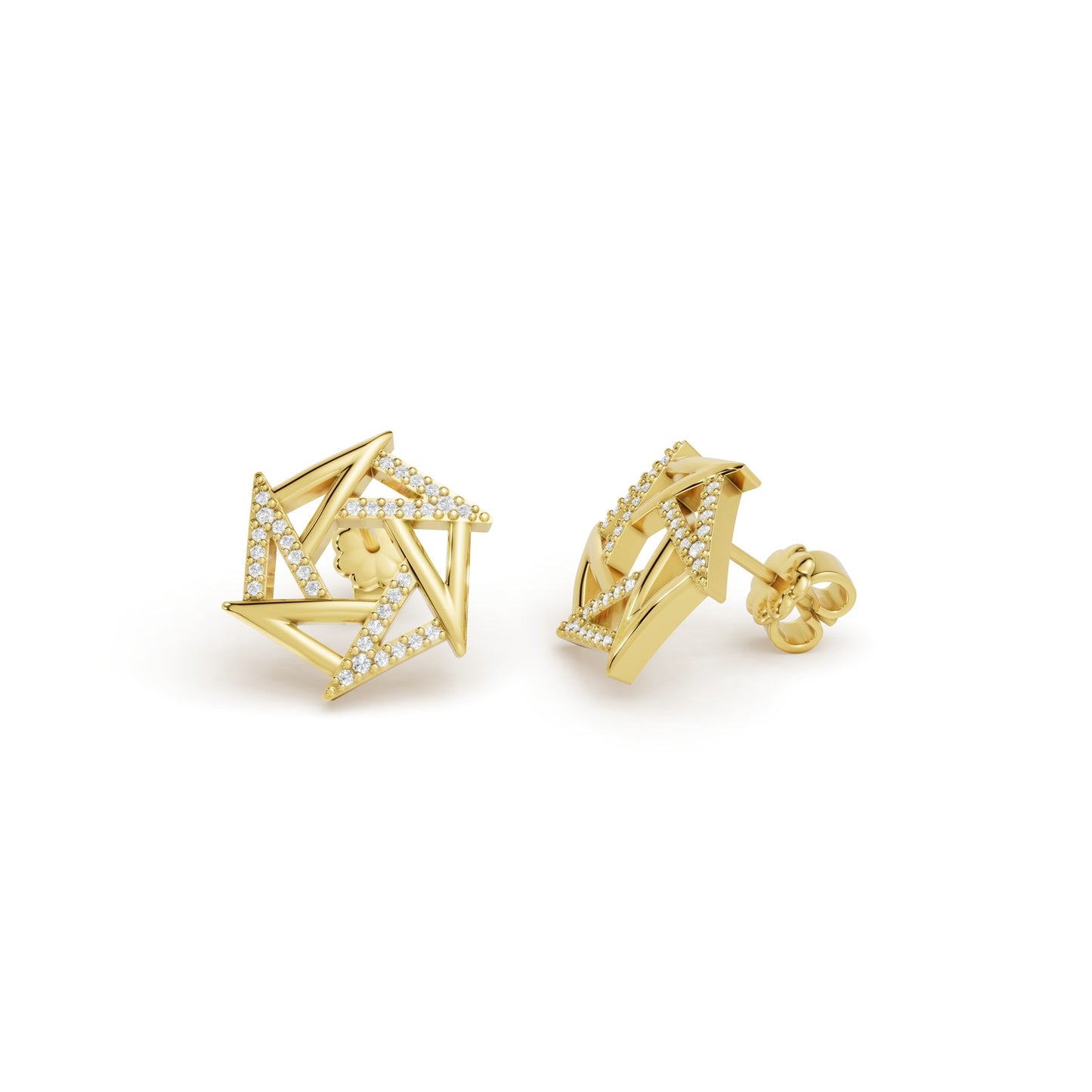 0.19 CTW 14K Yellow Gold Diamond Stud Earrings