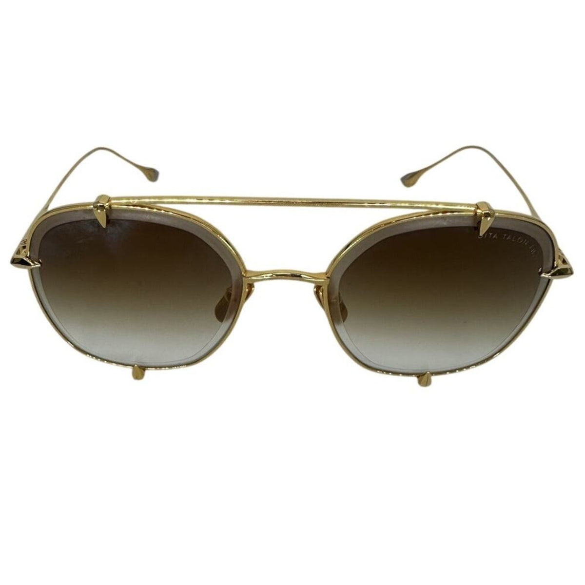 DITA Talon-Two 23009 Gold Titanium Aviator Sunglasses Gradient Lenses