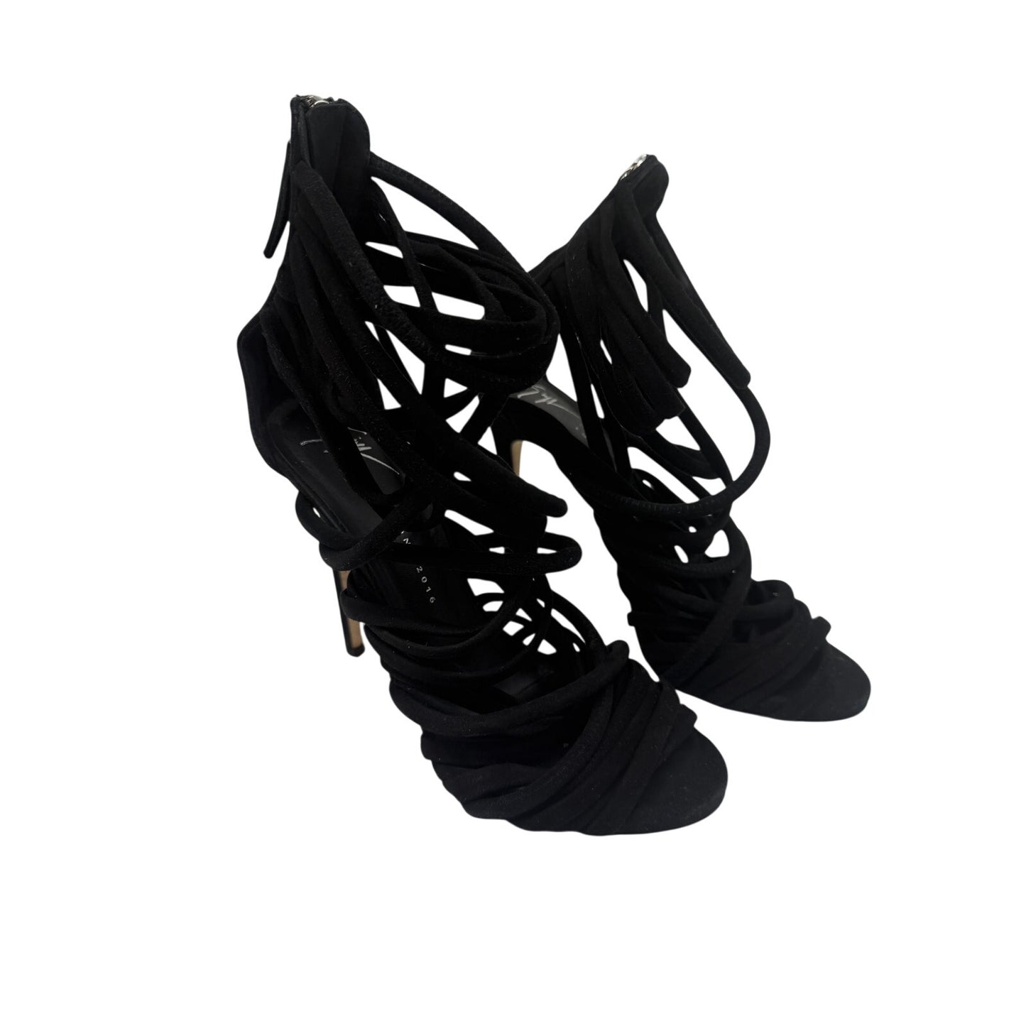 Giuseppe Zanotti Design Suede Runway Strappy Sandals