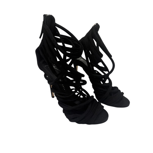 Giuseppe Zanotti Design Suede Runway Strappy Sandals