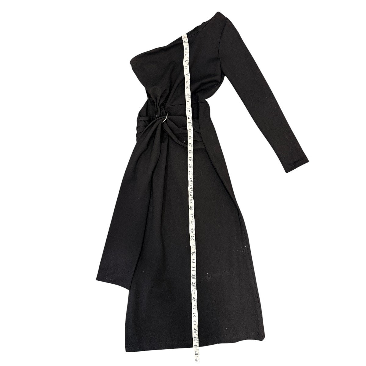 Alexis Royale One Shoulder Cut Out Crepe Midi Dress