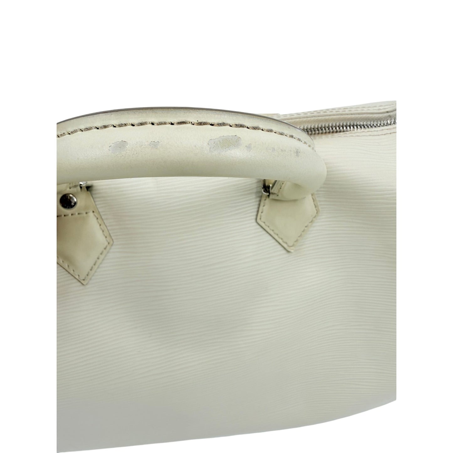 Louis Vuitton Epi Leather Speedy Bag White