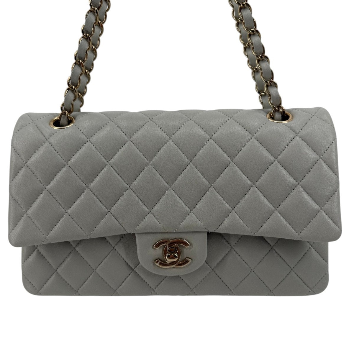 Chanel Lambskin Quilted Classic Double Flap Shoulder Bag