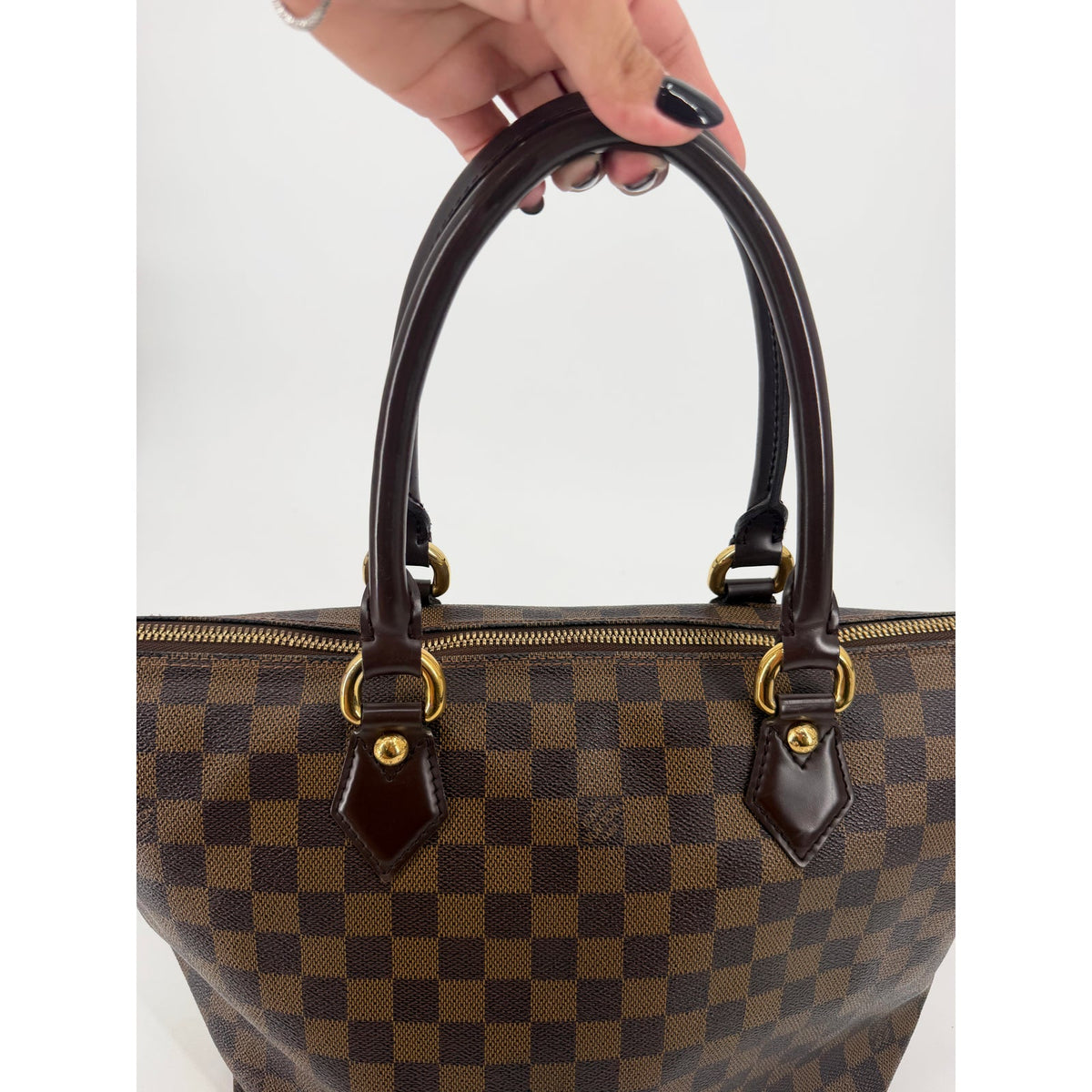 Louis Vuitton Damier Ebene Saleya Tote Brown