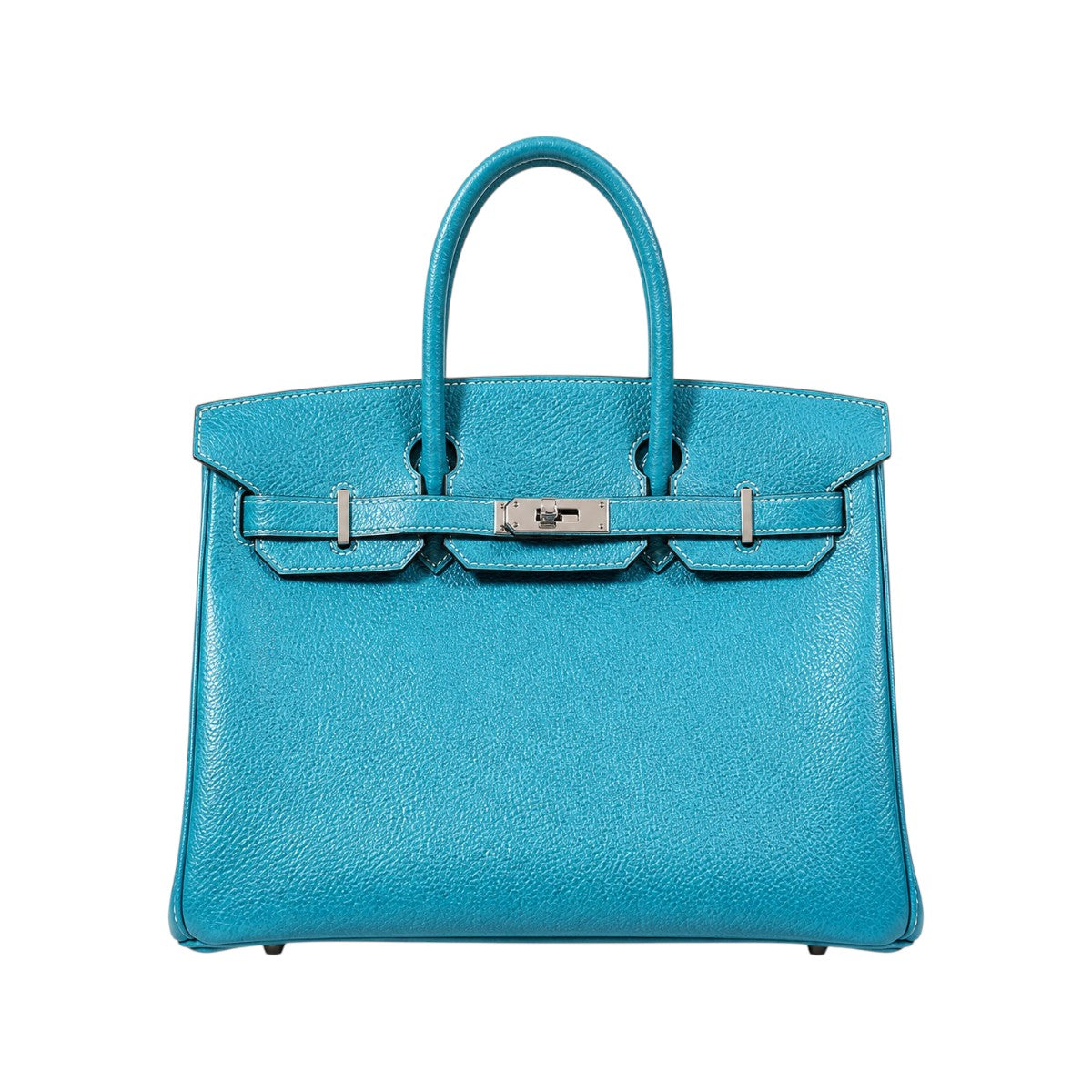 HERMES BIRKIN Epsom Leather PHW Blue Jean Size 30