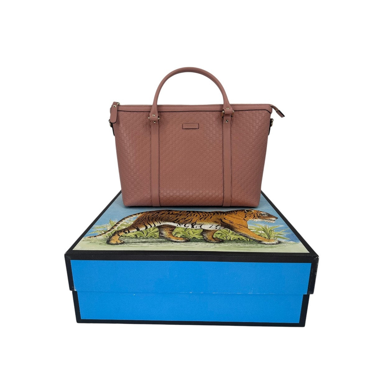 Gucci Leather Microguccissima Tote Bag