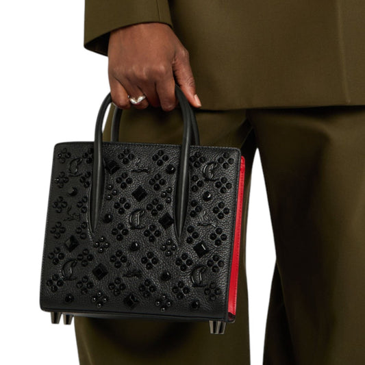 Christian Louboutin Leather Rockstud Paloma Mini Handbag