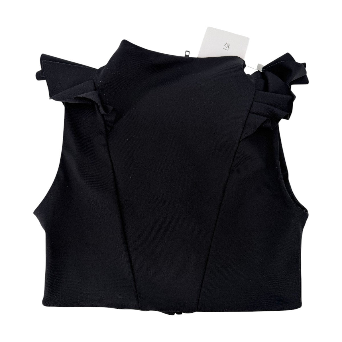 Port de Bras Mila Ruffle Front Zip Active Crop Top