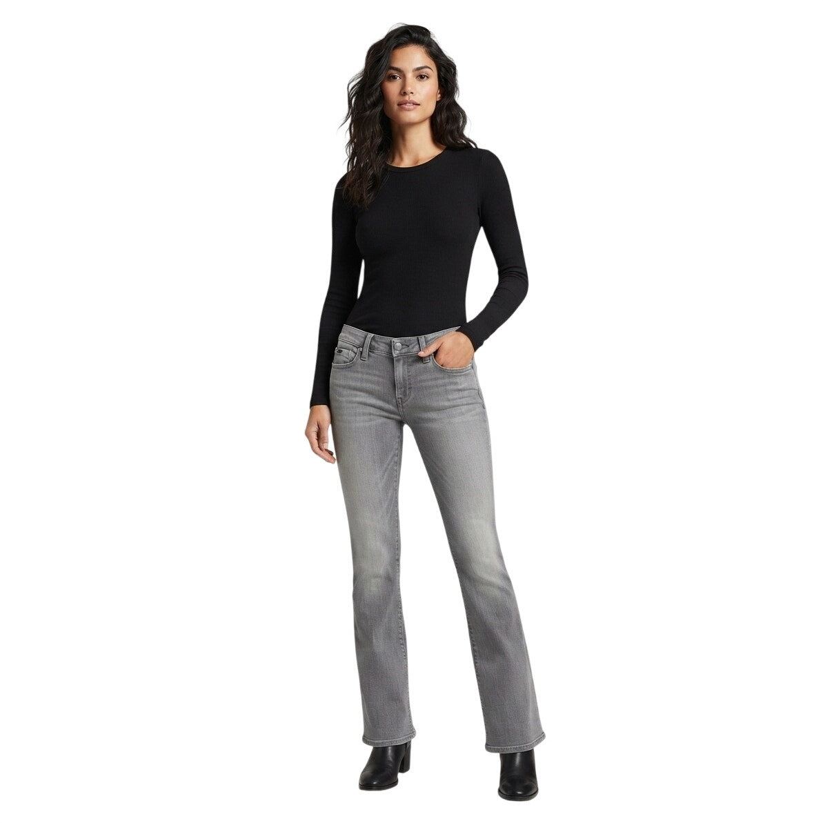 Joe's Jeans Cotton Blend Gray Bootcut Flare Leg Stretch Jeans