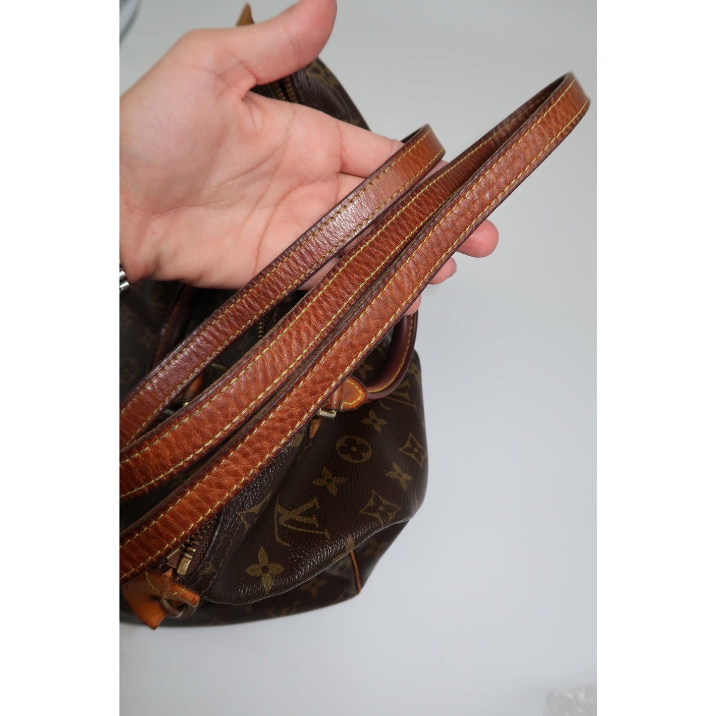 Vintage Louis Vuitton Leather Monogram Speedy Boston Hand Bag