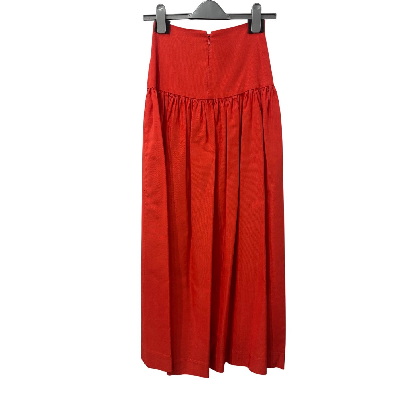 Alexis Red High Waist Gathered Casual A-Line Maxi Skirt Women's Size Small