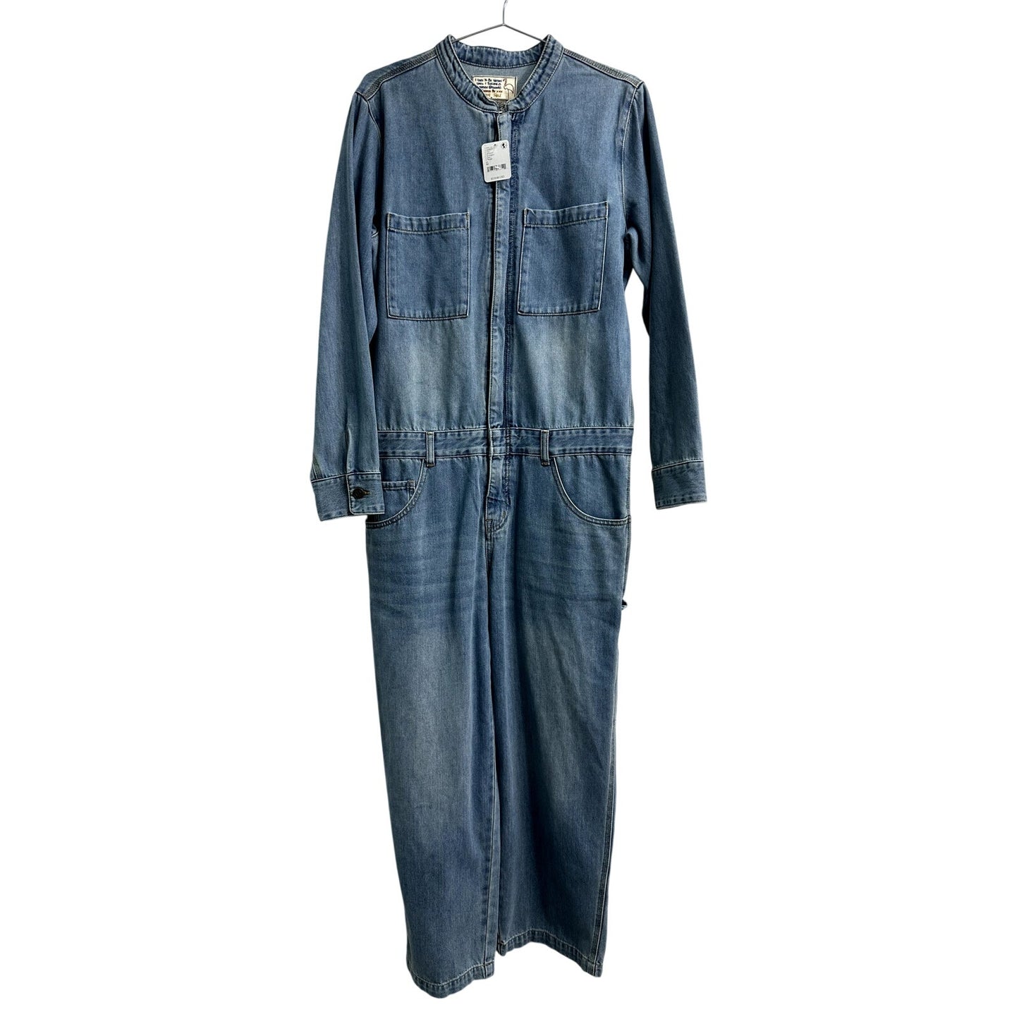 Free Poeple Cotton Sandrine Rose Denim Jumpsuit