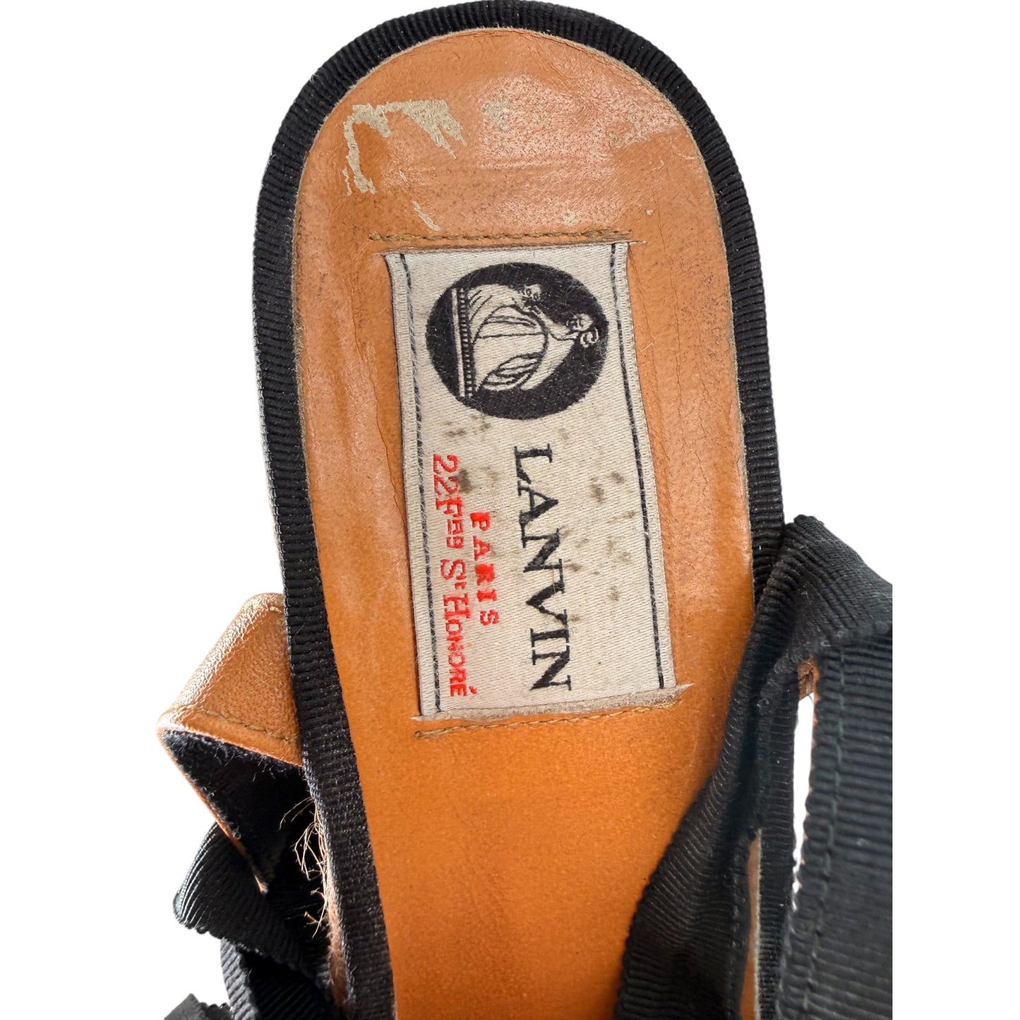 Lanvin Canvas Closed Toe Ankle Strap Wrap Wedge Espadrille Sandals