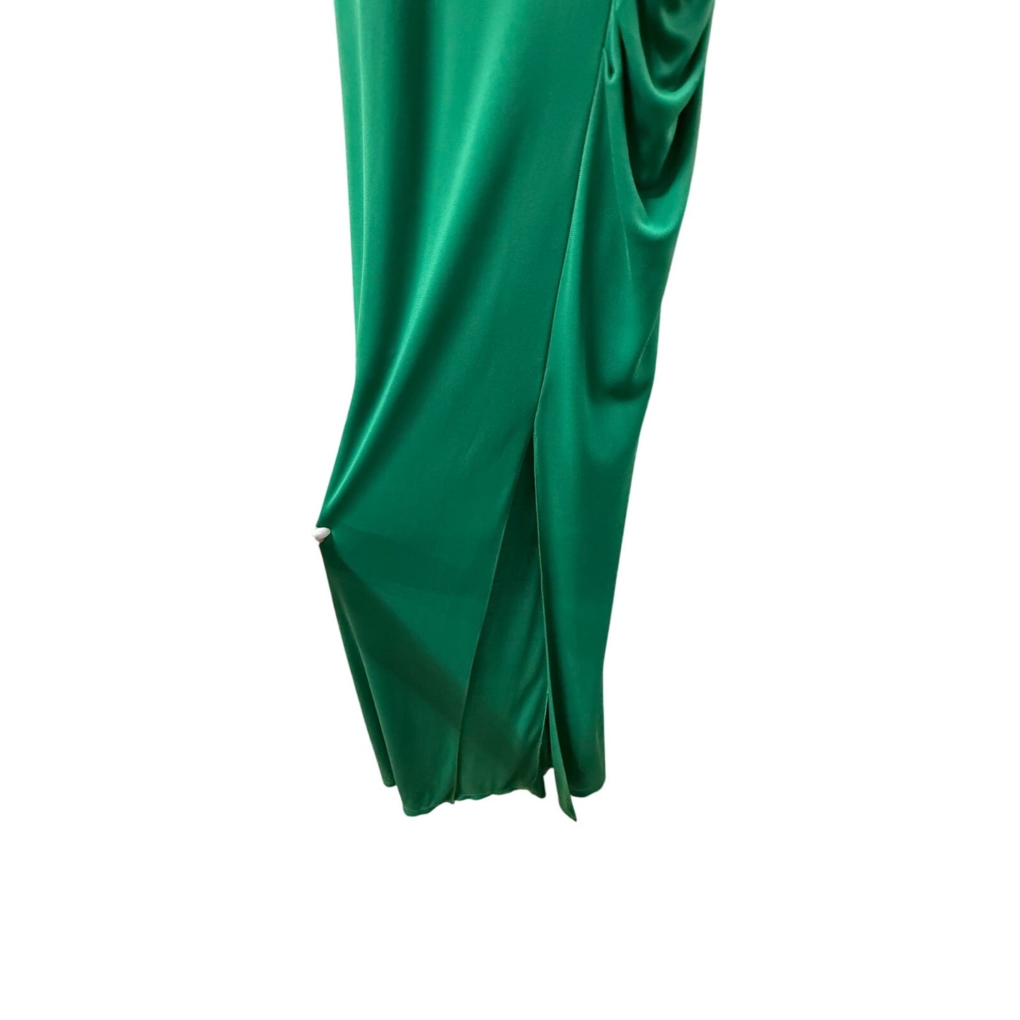 BCBG MAXAZRIA Lena Draped Scoop Back High Slit Maxi Evening Dress