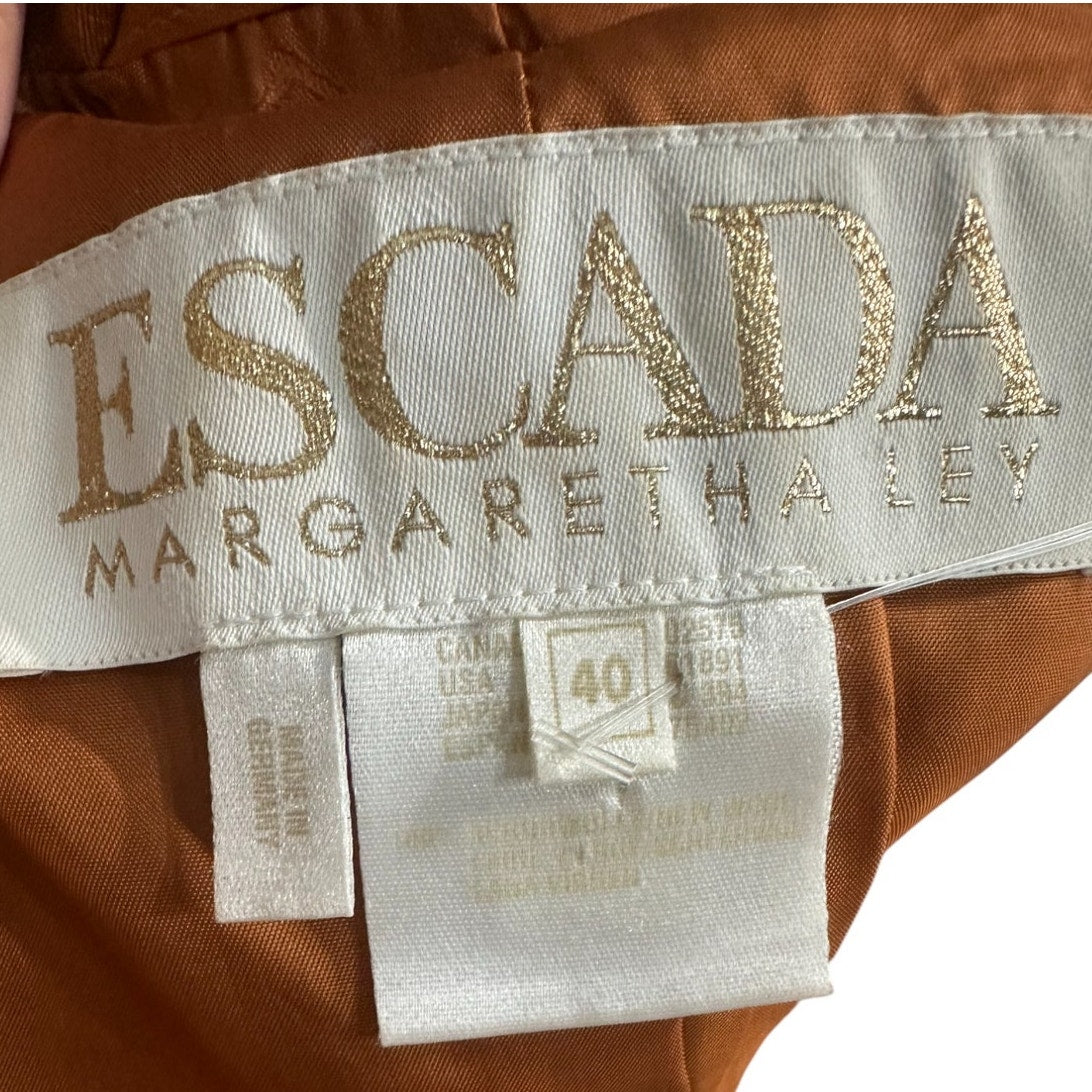Escada Wool Blazer Jacket Knee Length Skirt Suit Set