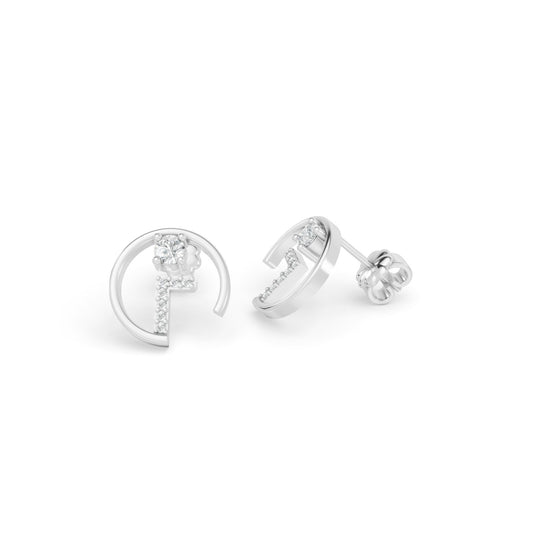 0.29 CTW 14K White Gold Diamond Stud Earrings
