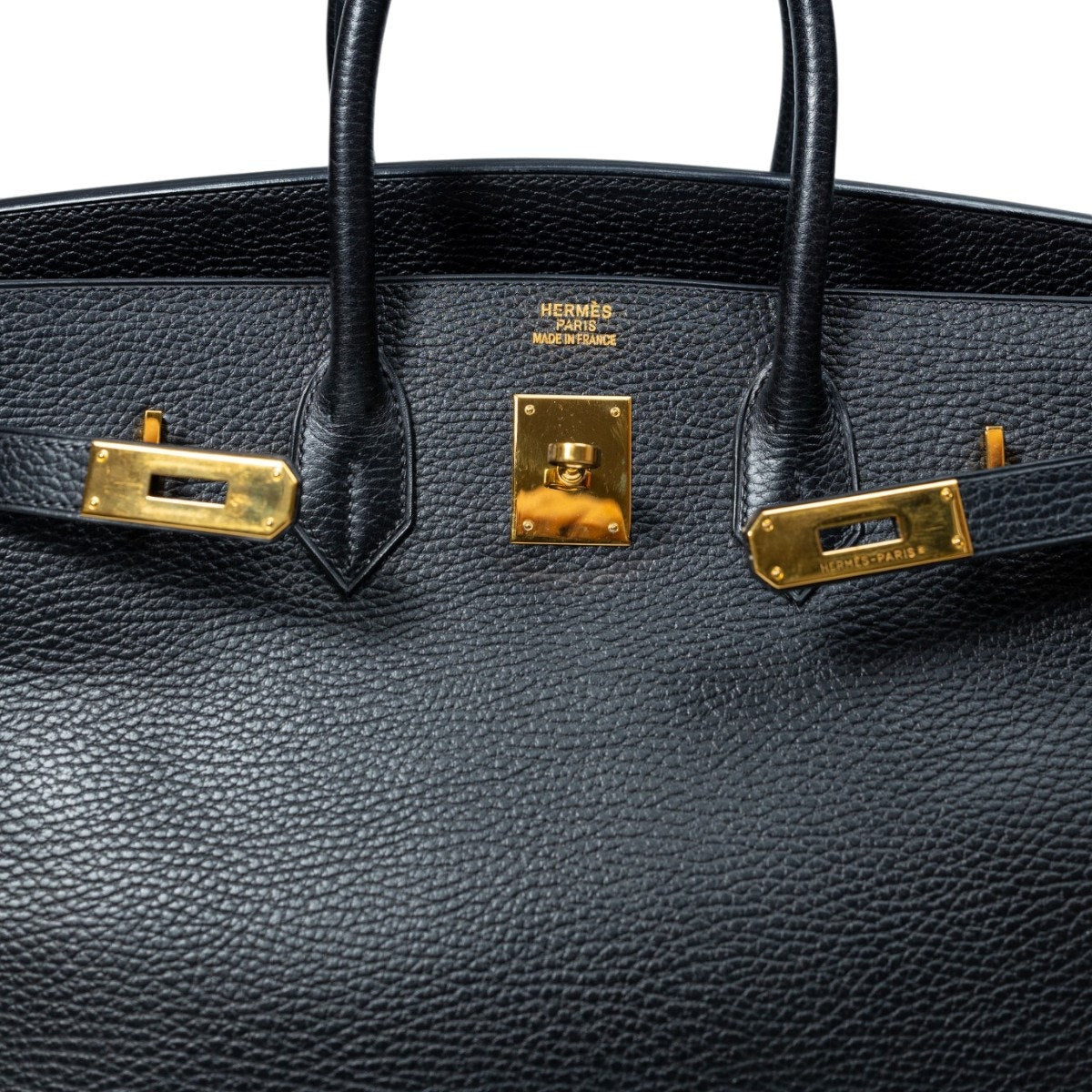 HERMES BIRKIN Ardeness Leather GHW Black Size 35
