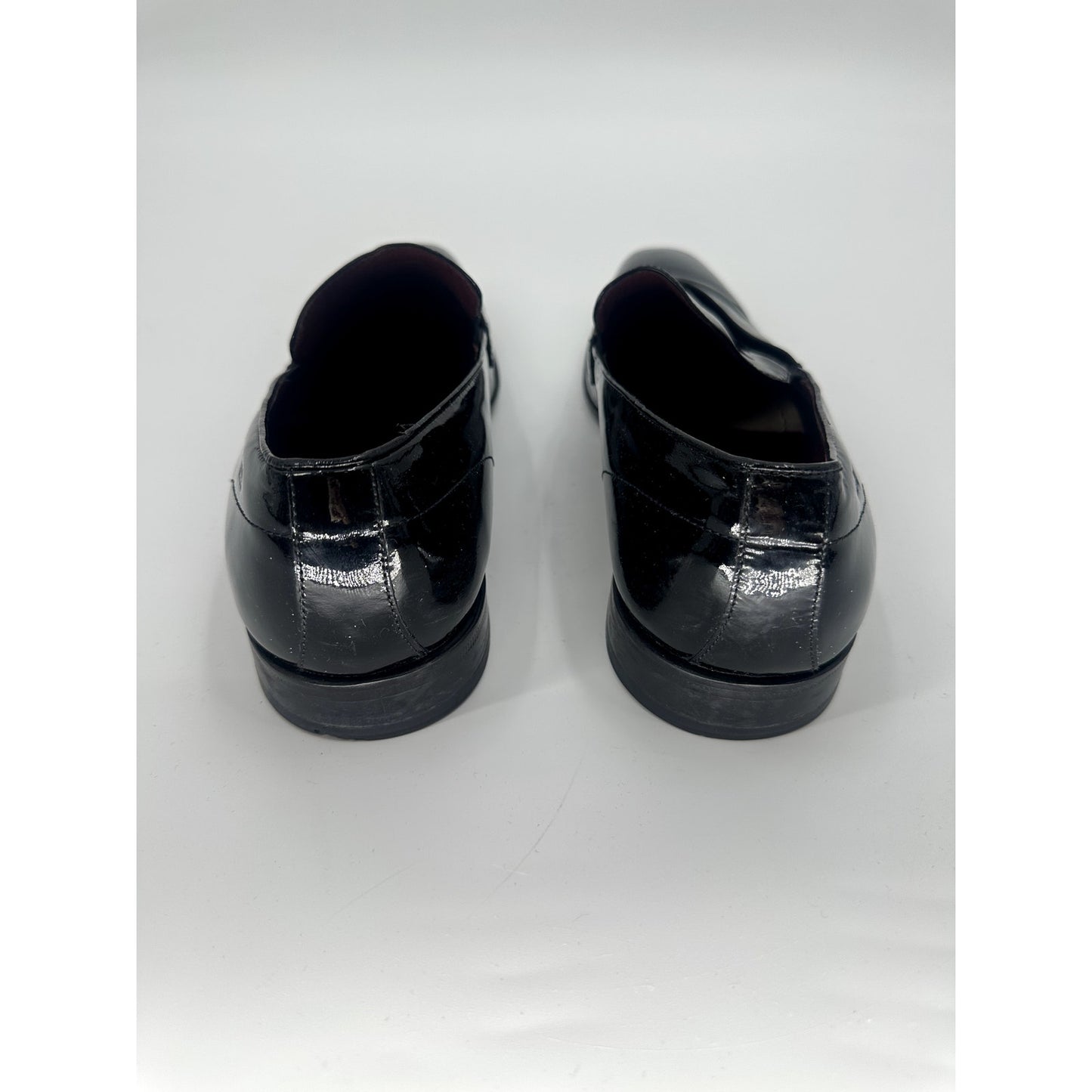 Hugo Boss Mellion Patent Leather Loafers Black Men's US 11.5