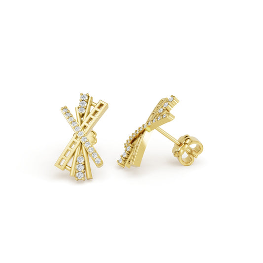 0.22 CTW 14K Yellow Gold Diamond Stud Earrings