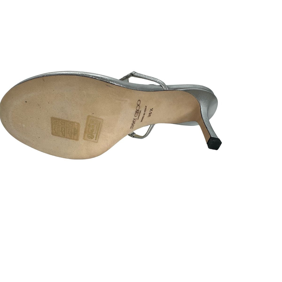 Jimmy Choo Metallic Leather Archive Thong 85 Sandals