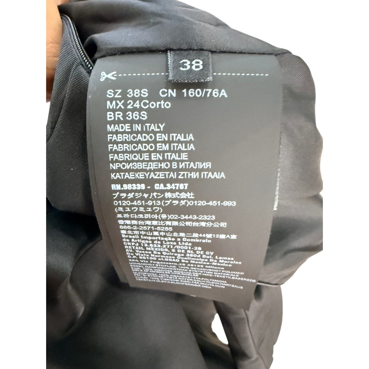 Prada Re-Nylon Logo Round Neck Fit And Flare Mini Dress