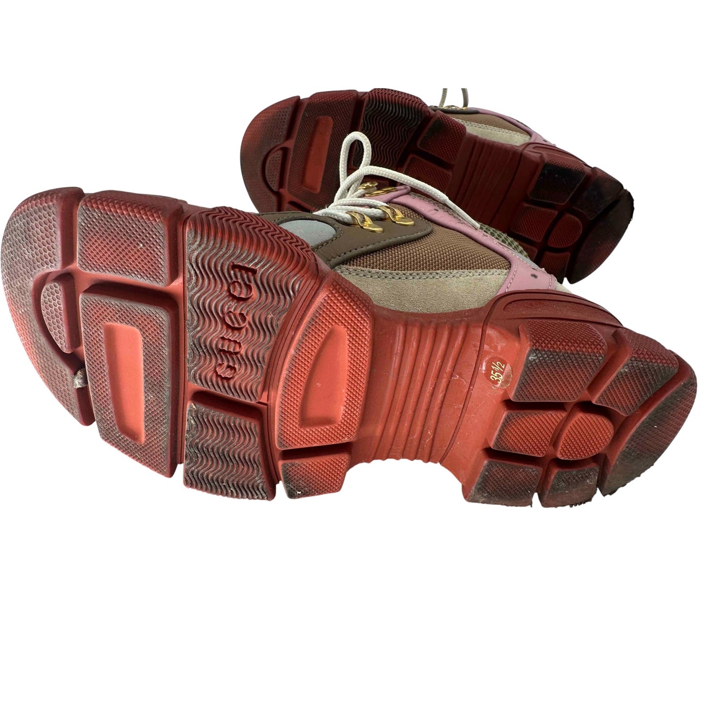 Gucci Leather Flashtrek Mid Rise Trainer Sneakers