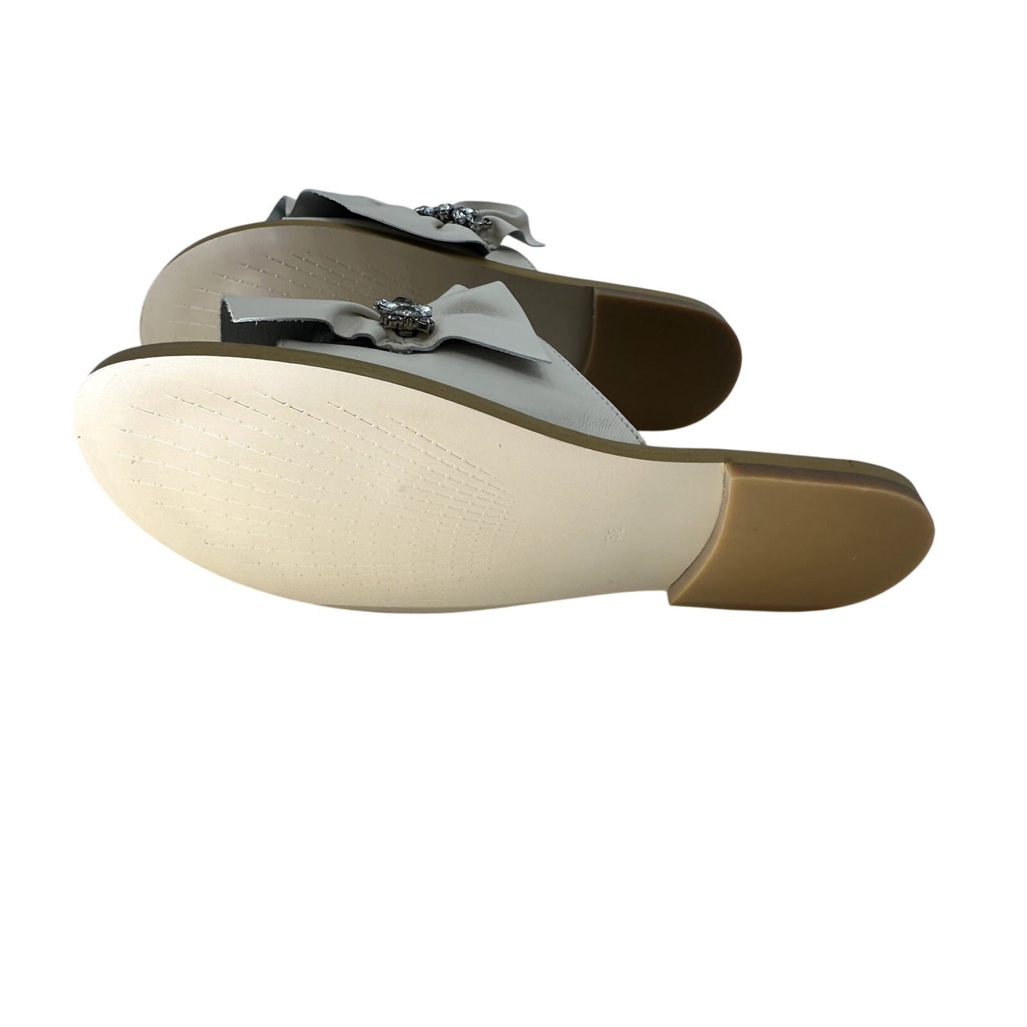 Sheridan Mia Tiana Ruched Jeweled Slide Sandals