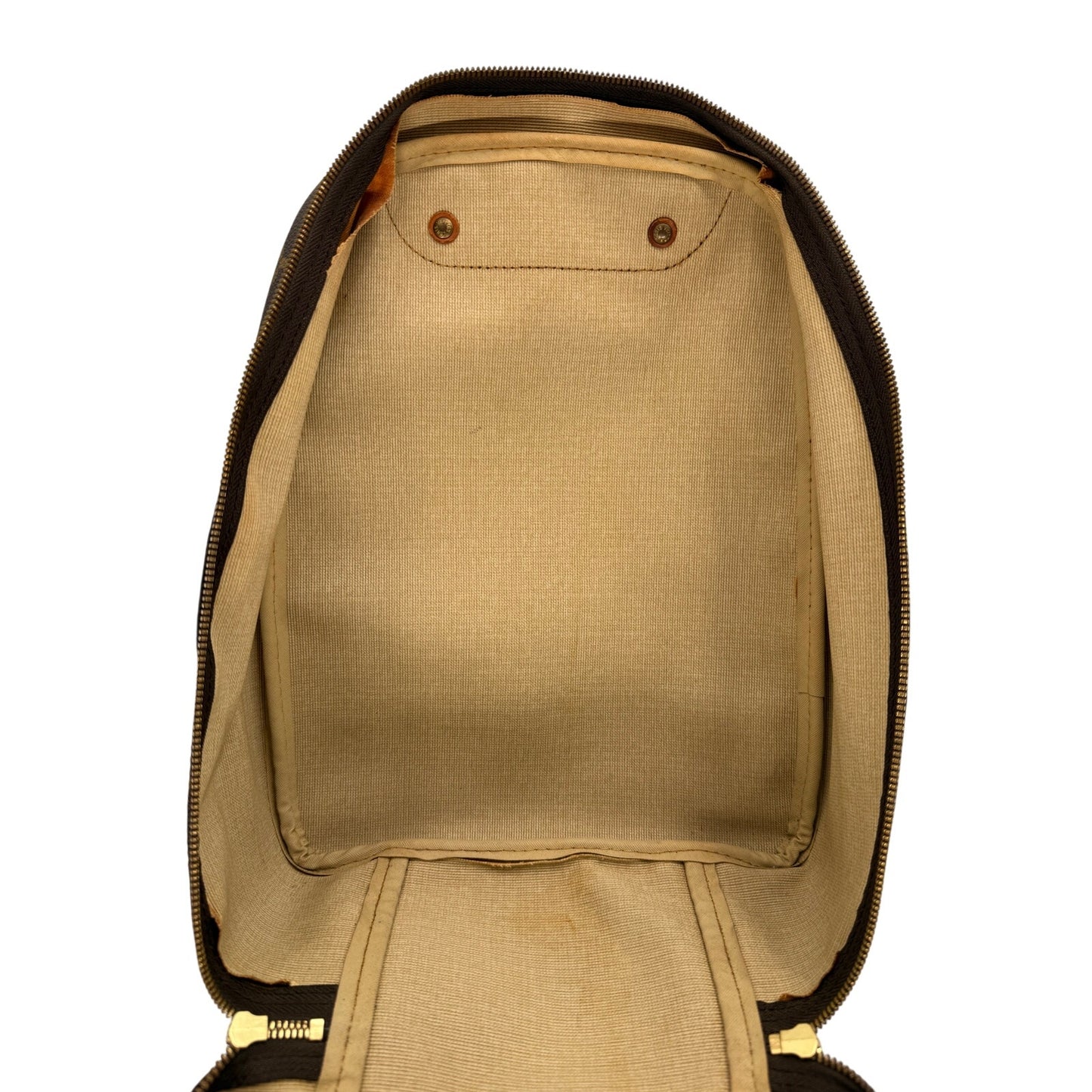Louis Vuitton Leather Monogram Canvas Excursion Satchel Bag
