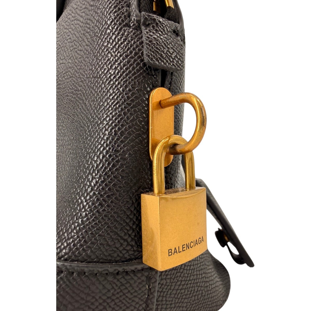 Balenciaga Grained Leather Ville Top Handle Bag