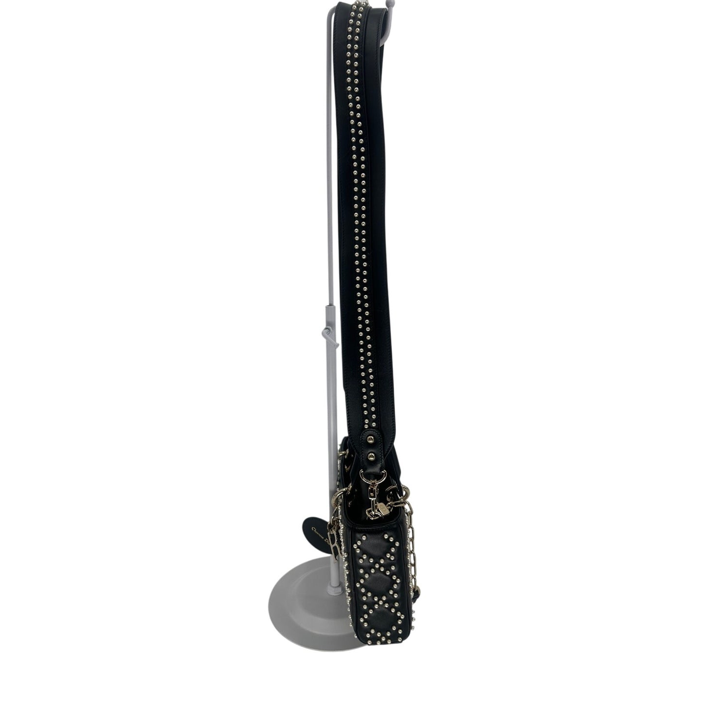 Christian Dior Leather Pearl Studded Lady D-Joy Crossbody Bag